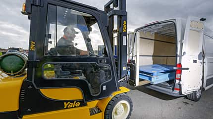 Somerreifentest, 2019_05 Somerreifentest, Gabelstapler