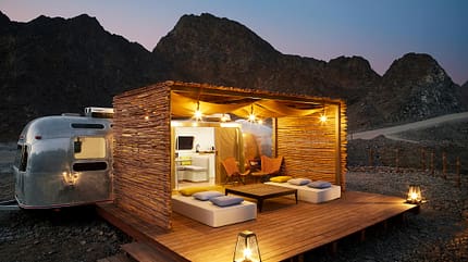 Wüstencamp, Hatta, Dubai, Airstream Hatta Sedr Trailers Resort