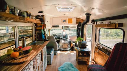 Cornwall, Campingbus, Schulbus, Surfen, Camping, England Cornwall Surfen