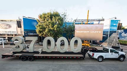 Ford F-450 Super Duty mit Anhänger 10/2019, Ford F-450 Super Duty mit Anhänger