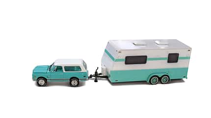 modellauto, miniaturformat, spielwarenmesse Campingmobil-Modellautos