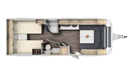 Sterckeman, Alizé Connect, 550 LJ, Einzelbetten, Caravan Sterckeman Alizé Connect 550 LJ (2020)