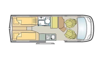 Dreamer, Selected D 68 Limited, Test, Campingbus, Einzelbetten Dreamer Select D68 Limited (2020)