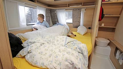 Wintercamping, Tet, Eriba Living 565 Wintercamping-Test Eriba Living 565