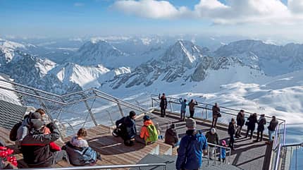 Zugspitze, Region, Deutschland, Österreich, Winter, Camping Zugspitz-Region Winter