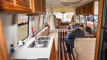 mobile Menschen, GMC Motorhome, Mervin Zinck, Kanada GMC Motorhome Mervin Zinck