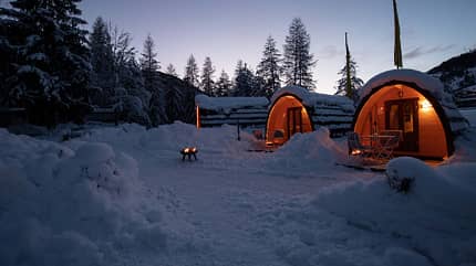 TCS Camping Scuol, Wintercamping, Schweiz, Campingplatz TCS Camping Scuol