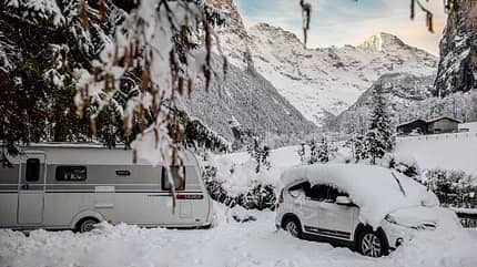 Camping Jungfrau Lauterbrunnen, Wintercamping, Schweiz, Campingplatz Camping Jungfrau Lauterbrunnen