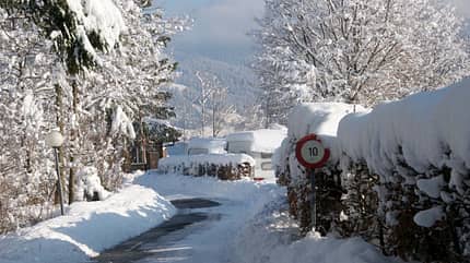 Camping Unteraegeri, Wintercamping, Schweiz, Campingplatz Camping Unteraegeri