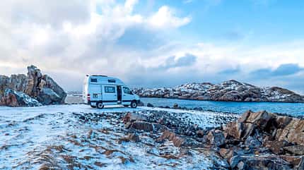 Womo Winter-Stellplatz Vesterålen