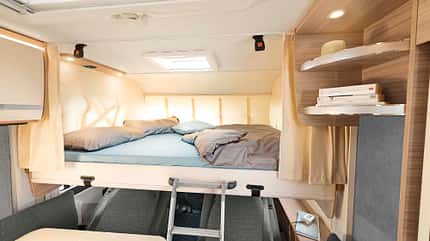 Dethleffs, Globebus 17, Wohnmobil, Hubbett Dethleffs Globebus 17