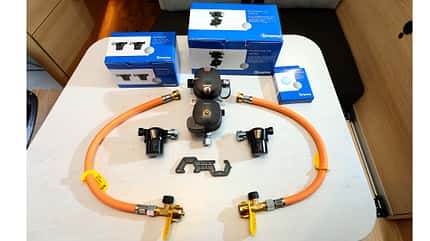 Gasflasche, Umschaltanlage, Einbau, Fachmann Einbau Gasflaschen-Umschaltanlage
