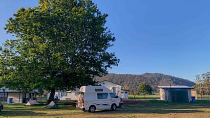 Columbia Falls Camp, Tasmanien