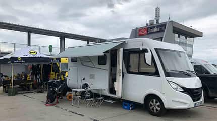Dauertester, Harry, Update, Hymer, B-Klasse MC I 581 Dauertester Harry im Fahrerlager