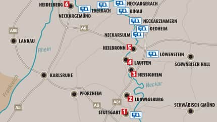 caravan, tour, neckarregion, stuttgart, heidelberg Neckarregion