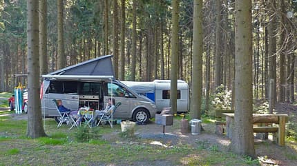 Waldcamping Erzgebirge, Canadian Site, Kanada-Campingplatz Waldcamping Erzgebirge