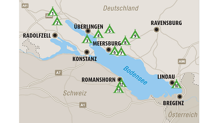 top, plätze, bodensee, deutschland, oesterreich, schweiz Top-Plätze am Bodensee