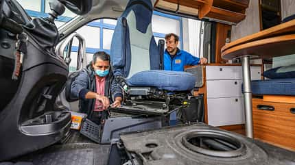 Reisemobil optimieren, Nachrüstung, Sitzheizung, Wohnmobil Sitzheizung im Wohnmobil nachrüsten