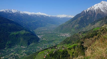 Camping, Meran, Südtirol, Alpen, Italien Camping in Meran Südtirol