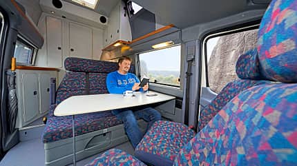 camping, oldie, westfalia, james, cook Camping-Oldie James Cook