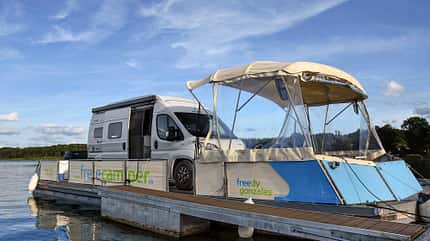 Campingbus, Freecamper, Reise, Obere Havel, Wasser Campingbus-Reise Obere Havel