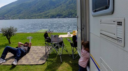 Erster Familienurlaub im eigenen Caravan. Erster Familienurlaub im eigenen Caravan.