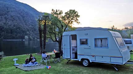 Caravans sind perfekt für den Familienurlaub. Caravans sind perfekt für den Familienurlaub.