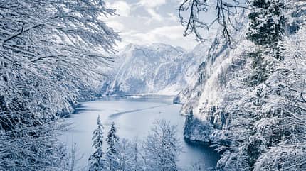 Blick auf die Rabenwand am Königssee