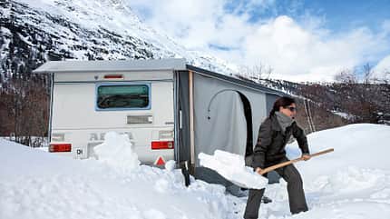 Wintercamping, AnfŠnger-Tipps, Caravans Wintercamping