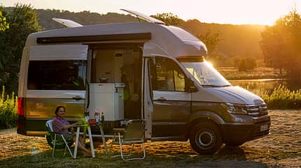 Camping-Tour, Seine, Frankreich, Campingbus Camping-Tour Seine