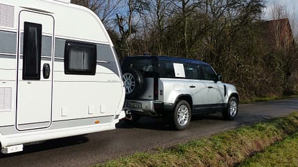 Land Rover Defender 110, Zugwagen, Test Land Rover Defender 110