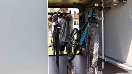 Dethleffs Bike Carrier, Heckgarage, Fahrradtransport, Fahrrad Dethleffs Bike Carrier