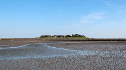 Oland, German North Sea Region,Friesland,Lug Worm,Holstein,Mud Flat,Low Tide,Tide,Coastline,Ocean Floor,Oland,Sand,Island,Beach,Cloud - Sky,Tidal Pool,North Sea,Sea,schleswig,North Germany,Ocean Bottom,Wattwanderung,North Frisia Hallig Oland, Nordsee