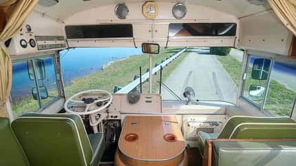 Blue Bird Wanderlodge, Oldtimer, Wohnmobil, Auktion, Oldie Blue Bird Wanderlodge