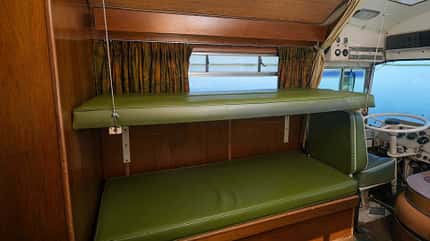 Blue Bird Wanderlodge, Oldtimer, Wohnmobil, Auktion, Oldie Blue Bird Wanderlodge