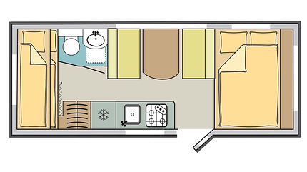 Dethleffs Camper 600 QSK (2021), Test, kompakt, Familiengrundriss Dethleffs Camper 600 QSK (2021)
