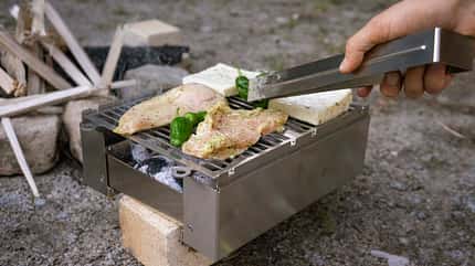 Vinur Klappgrill, Edelstahl, Zubehör, Kochgeschirr Vinur Klappgrill