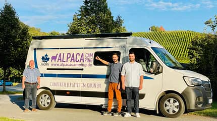 Campinggemeinde Oberschwarzach, Franken, AlpakaCamping Campinggemeinde Oberschwarzach