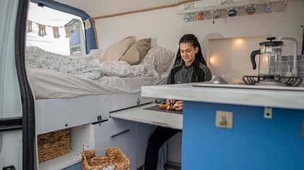 Deja Camper, Selbstausbau, Vermietung, Mobile Menschen Deja Camper