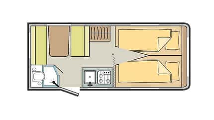 Caravelair Alba 472, Einzelbetten, preiswert, übersicht Caravelair Alba 472
