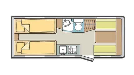 Dethleffs C'Joy 460 LE, Einzelbetten, preiswert, übersicht Dethleffs C'Joy 460 LE