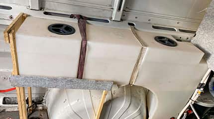 Selbstausbau, Campingbus, Wasser, Strom Campingbus-Selbstausbau
