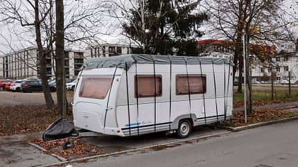 Winter-Abstellplätze, caravan, Winter, Parken Winter-Abstellplätze Caravan