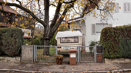 Winter-Abstellplätze, caravan, Winter, Parken Winter-Abstellplätze Caravan