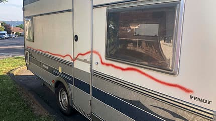 Winter-Abstellplätze, caravan, Winter, Parken Winter-Abstellplätze Caravan
