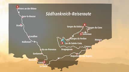 Suedfranreich Reiseroute Suedfranreich Reiseroute