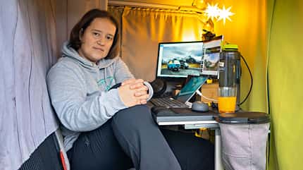 vanlife, ford, nugget, homeoffice, reisegefährte Vanlife im Ford Nugget