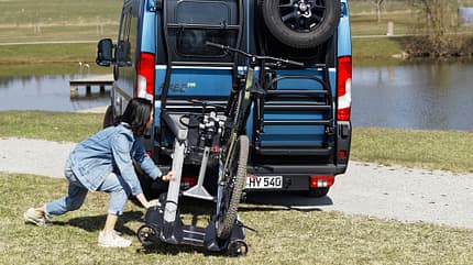 hymer, backrack, fahrrad, gepaecktraeger, zubehoer, test Hymer Backrack