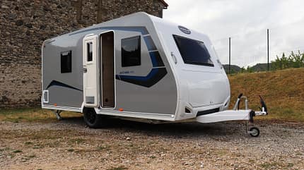 Caravan-Neuheit Caravelair Antares 455 Anniversary Titanium, Wohnwagen-Neuheit 2024 Caravan-Neuheit Caravelair Antares 455 Anniversary Titanium