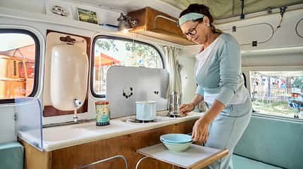 Oldie, Caravan, Mostard Oldie-Caravan Mostard